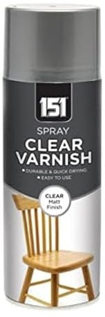 PNJB 151 All Purpose Matt Varnish Spray Paint, Wood Colour with Smooth, Durable Finish and Extra Tough, Resilient and Resistant Shield That Guards Against Moisture, 400ml, (1 Pcs)