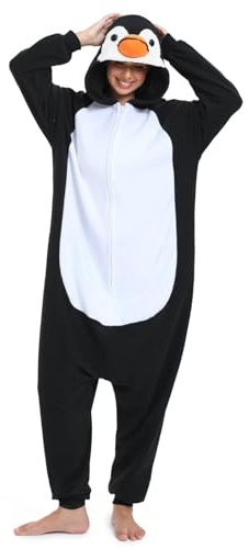 LBJR Tier Onesie Erwachsene Schlafanzug Fasching Karneval Halloween Pyjama
