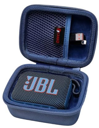 XANAD Hard EVA Case for JBL Go 4 /JBL GO 3 /Go 3 Eco Portable Bluetooth Speaker Box Pro Sound (Blue)