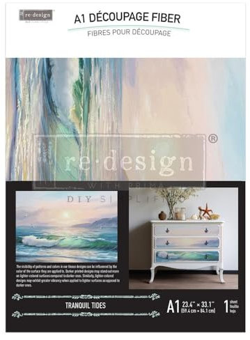 Prima Re-Design A1 Decoupage Fiber-Tranquil Tides