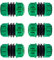 Raccords D'arrosage Rapides,6 PCS Raccord Tuyau D'arrosage Tuyau Rapides Raccord Embout Tuyau Arrosage pour Raccordement Facile et Rapide ou un Tuyau de Réparation Sans Outils