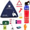 APEX Premium Car Safety Breakdown Kit Icludes Fire Extinguisher, Window Breaker, Warning Triangle, Alcohol Test, Vomit Bags.