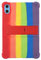 MQVQAUBST Étui for Tablette Teclast P85T 8 Pouces 2023, Coque en Silicone Souple, Antichoc et réglable avec Support(Colored)