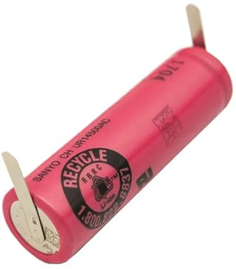 Batterie UR14500AC 3,7 V 740 mAh les rasoirs à brosse à dents compatible avec Braun Oral B Pro 2 Type 3766 S5 S6 S7 iO4 iO5 iO6 iO7 iO9 iO8 iO10 avec pieds à souder à tête plate(With soldering feet,1p