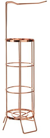 Premier Housewares Porte-Rouleau de Papier Toilette, Rose Gold, 16 x 21 x 62 cm