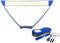 NILS Badminton Set 2 in 1 2 Badmintonschläger + Badmintonnetz + Tennisnetz