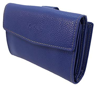 KATANA Porte Monnaie Femme en Cuir réf 953109 Taille Moyenne (10 Couleurs Disponible) (Bleu Roi)