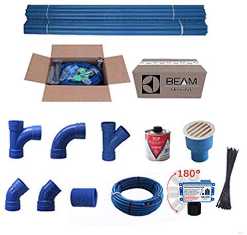 Kit predisposizione impianto aspirapolvere centralizzato (4 punti presa)