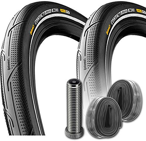 2X Continental Contact Urban E50 Reflex 28x1,6 42-622mm 700x40C +AV Schlauch