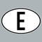 GreenIT E Aufkleber Auto Sticker ESP ES Spanien Länderkennzeichen Zeichen Symbol 4061963019832