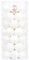 Sea Team 46-Pack Christmas Ball Ornaments with Strings, 30mm/1.18 Mini Size Baubles, Shatterproof Plastic Christmas Bulbs, Hanging Decorations for Xmas Tree, Holiday, Wedding, Party, White