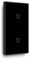 BSEED Touch Lichtschalter 1 Fach 1 Weg mit 1 Fach 1 Weg Wandschalter mit Glasscheibe 3-500W Berührungssensor EU Standard Wandlichtschalter 157mm - schwarz