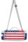 BEUSS Aquarell Usa Flagge Picknickdecke wasserdicht Kreative Runde Picknick-Matte Kampierende Strand Yoga Decken Matten im Freien Faltbar Leicht Matte Decke mit Tragegriff(148cm x 148cm)