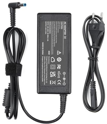 45W Laptop Ladekabel Netzteil für HP Pavilion X360 11 13 15 Elitebook 820 840 850 Probook 430 440 450 G3 G4 G5 G6 G7 Spectre Envy Stream 741727-001 19.5V 2.31A Ladegerät Power Adapter 4.5 x 3.0 mm