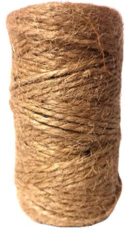Netuno Ficelle de jute 50 m Cordon de colis Ruban de jute Ruban cadeau en corde faite de plantes Marron naturel pour travaux manuels Bandage décoratif Jardin en macramé
