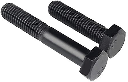 Runxingfu Schwarz Sechskantschrauben - M24 M27 Gewinde Legierter Stahl Schraube Außen Sechskant Kappe Schrauben Flach Voll Oder Halbgewinde Schraube Sechskant Gewindebohrer Holzbearbeitung