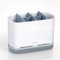 YOHOM Kitchen Sink Caddy Organiser with Drip Tray and Adjustable Compartments for Washing Utensils