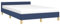 vidaXL Bettgestell mit Kopfteil, Bettrahmen mit Lattenrost, Bett Polsterbett mit Stützbeinen, Schlafzimmerbett Doppelbett, Blau 120x200cm Stoff