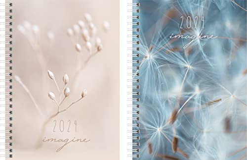 rido/idé Wochenkalender Modell futura 2 2024 2 Seiten = 1 Woche Blattgröße 14,8 x 20,8 cm 2 Motive
