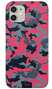 Tirita Phone Case Compatible with iPhone 14, Hard Cover Snap-On [11 - Neon Pink]