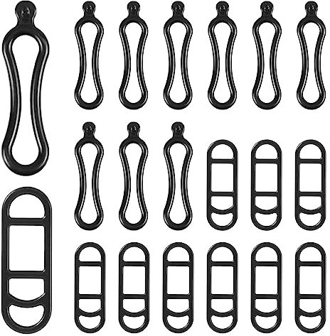 SIYINGSAERY 20 Stücke Fahrradlicht Fahrrad Silikonband Gummiband Halterung 360 Grad Einstellbar MTB Lenkstangen Halterung Gummiring Fahrrad Stretch Gummiringe Fahrrad Fahrradhalterung für Taschenlampe