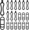 SIYINGSAERY 20PCS Bicycle Silicone Band Bike Light Rubber Strap Bike Mount Silicone Strap Bicycle Rubber Ring Cycling Light Silicone Band Mounting Straps for Bicycle Headlight Rear Light Torch
