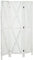 HOMCOM Paravent séparateur de pièce cloison intérieur Pliable 3 Panneaux en Bois dim.120 x 170 cm Blanc Vieilli