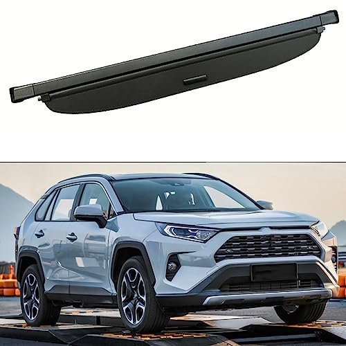 Auto Einziehbarer Netze Laderaumabdeckung Kofferraum Hutablage für Toyota RAV4 RAV-4 Hybrid 2019-2023