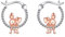 Schwein Creolen für Damen Mädchen - 925 Sterling Silber Ohrringe Huggie Kleine Kreolen Schmuck - Muttertags Geschenk für Frauen Kinder