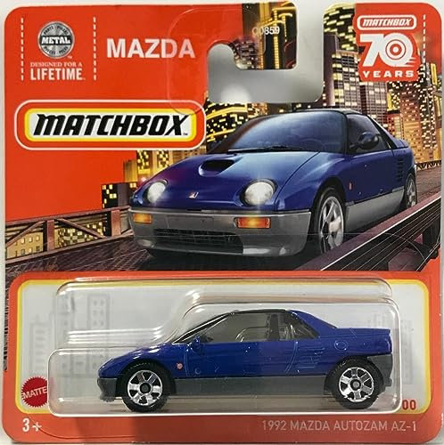 Matchbox 2023-1992 Mazda Autozam AZ-1 [Gloss Dark Blue] blau 3/100