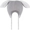 LACOFIA Baby Wintermütze Kleinkind Mädchen Earflap Beanie Kinder Warme Fleece Gefüttert Kaninchen Hut Strickmützen mit 2 Öhrchen Grau 6-12 Monate S