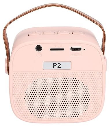 Mini Karaoke Machine, Mini Karaoke Portable Speaker with 2 Wireless Microphones for Family Party Entertaining