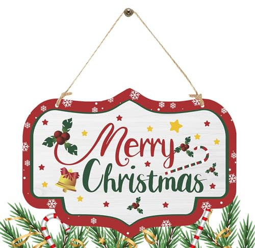 Frohe Weihnachten Türhänger,Festliches Weihnachts-Haustürschild aus Papier - Stilvoller Weihnachtsschmuck, langlebige Weihnachtswanddekoration für Wohnzimmer, Schlafzimmer, Café Puzzlegame