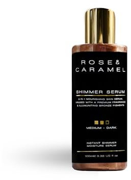 Rose & Caramel Shimmer Serum, Highly Pigmented, Non Greasy, Fast Drying & Hydrating