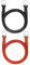 QWORK® 2 Pezzi Cavo Batteria Auto 2 AWG 35 mm², 50 cm 12V Cavi Batteria con Morsetti ad Anello M10 per Veicoli e Impianti Solari