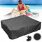 Square Sandbox Cover Waterproof Sand Pit Cover 125×125cm / 155x155cm / 185x185cm / 200x200cm Sandpit Pool Protection Cover,185×185cm,Black