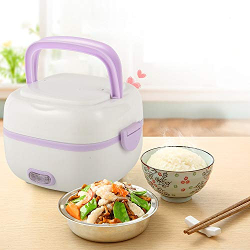 Cuociriso piccolo & Bento Box 200 W da viaggio 1 l Mini cuociriso portatile multifunzione per 1-2 persone Mini Rice Cooker con funzione di mantenimento del calore per casa ufficio Dorm
