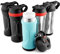 Roamwild Cerami Cup 12oz / 354ml – with Unique Ceramic Fresh Tasting Inner - Quadruple Thermal Insulation Technology Stainless Steel Travel Mug, BPA-Free, Dishwasher Safe (Blue & Black)