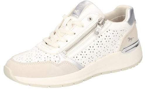MUSTANG Sneaker Femme 1487-303, Pointure:39 EU, La Couleur:Argent