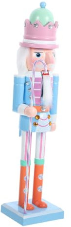 PRETYZOOM Décoration de Noël Unique en Forme de Casse-Noisette de 50 Cm de Haut Décoration de en Bois pour Décorations de Noël