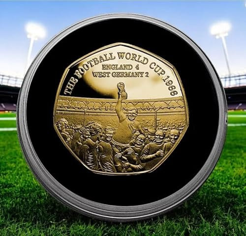 The Commemorative Coin Company ENGLAND Football World Cup CHAMPIONS 1966 24ct Gold Commemorative in Capsule. Bobby Moore
