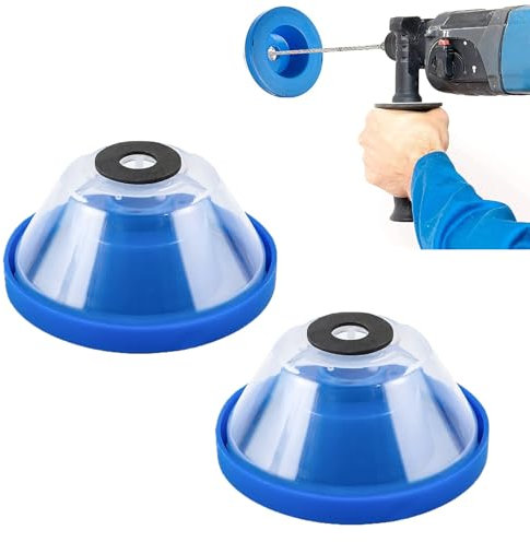 Bajiuxhfei 2 Piezas Cubierta Antipolvo para Taladro Eléctrico, Colector de Polvo de Taladro Eléctrico, Taladro Tapa del Colector de Polvo, Cubierta para Polvo Eléctrica de Martillo