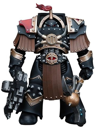 JOYTOY Warhammer Horus Heresy Sons of Horus Justaerin Terminator Squad Justaerin with Carsoran Power Axe, 13.6 cm Collectible Action Figure Model Gifts