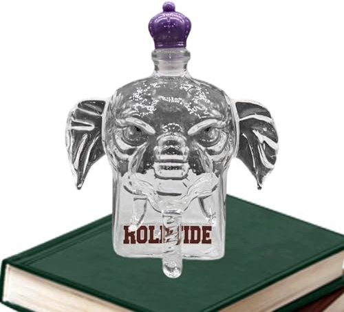 Alcohol Decanter, Funny Elephant Decanter Bottle for Spirits - Storage Container Gift Idea for Men Decoration