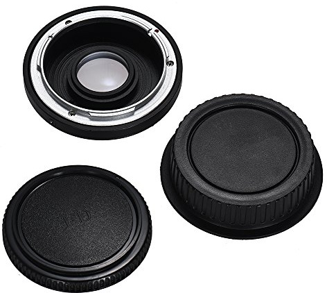 Fydun FD-Objektiv-Mount-Adapter, Kamera-Objektiv-Adapter mit Optischem Glasfokus, FD auf EF-Mount-Körper für 450D, 50D, 5D, 5D2, 500D, 550D, 600D, 650D, 6D, 70D, 700D