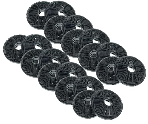 vhbw 20x Aktivkohlefilter Ersatz für Silverline AF110 für Dunstabzugshaube