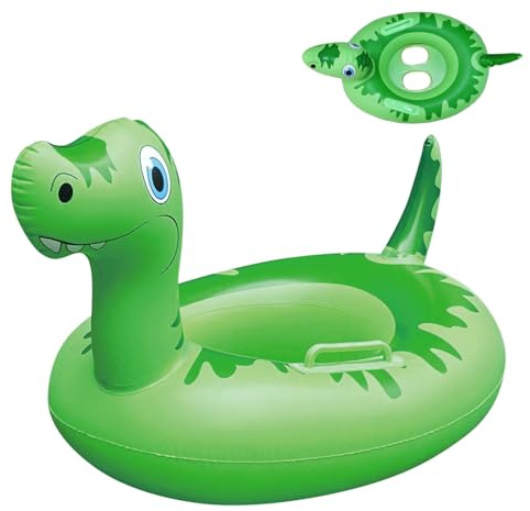Salvagente gonfiabile per bambini, con dinosauro dei cartoni animati, con seggiolino galleggiante, piscina estiva, giocattolo per esterni, per bambini dai 6 mesi