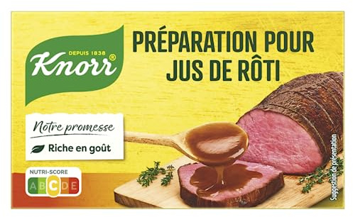 Knorr, Préparation pour Jus de Rôti, Pour accompagner vos viandes, 8 cubes 72g