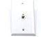 White Video Wall Jack for Coax Cable F Type Coaxial Wallplate (Wall Plate) - 3 GHz Coupler Approved for Comcast, DIRECTV, Satellite Dish, and Antennas (10 Pack)