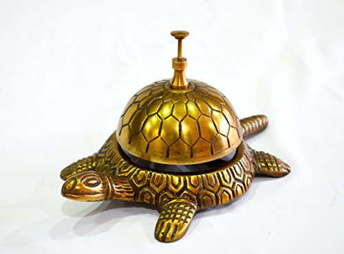 Vintage leichte Glocke Schildkröte Tischglocke Anrufglocke Schreibtischglocke Schöner Klang